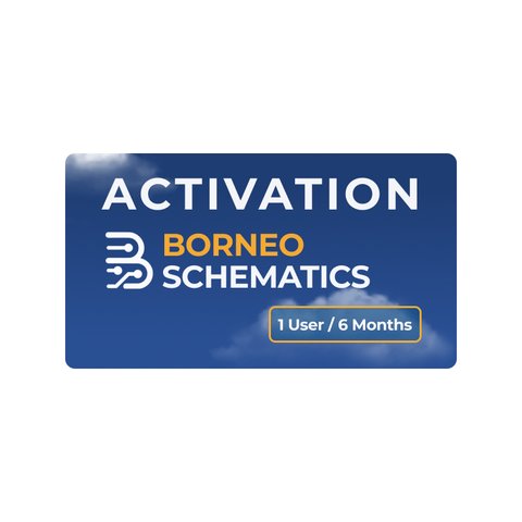 Activación Borneo Schematics 1 usuario 6 meses
