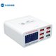 Adaptador de red Sunshine SS-304Q, 40 W, Quick Charge, Fast Charge, 6 puertos