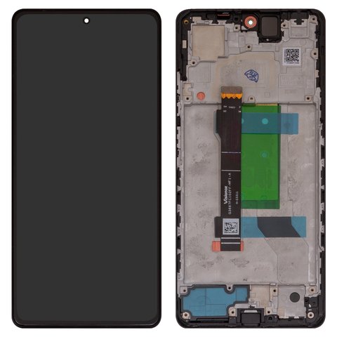 Pantalla LCD puede usarse con Xiaomi Redmi Note 12 Pro 5G, negro, con marco, High Copy, OLED