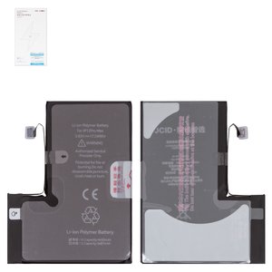 Batería JCID puede usarse con Apple iPhone 12 Pro Max, Li Polymer, 3.83 V , 4450 mAh, mayor capacidad