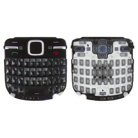 Клавиатура для Nokia C3 00, черная, английская