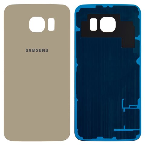 Задняя панель корпуса для Samsung G920F Galaxy S6, золотистая, Сopy