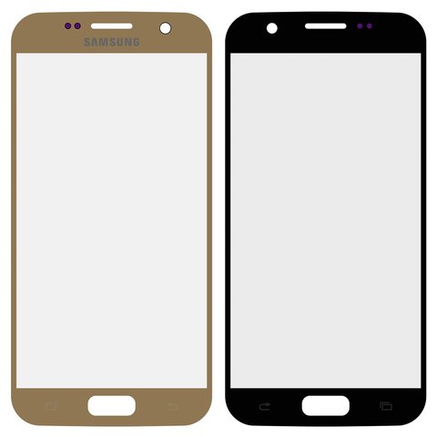 Скло корпуса для Samsung G930F Galaxy S7, Original PRC , 2.5D, золотисте