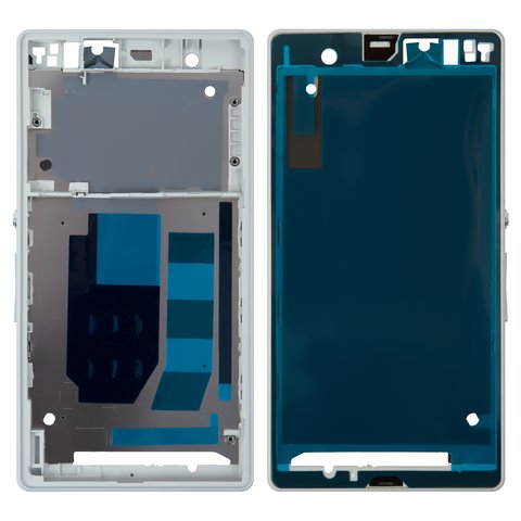 Рамка кріплення дисплея для Sony C6602 L36h Xperia Z, C6603 L36i Xperia Z, C6606 L36a Xperia Z, біла
