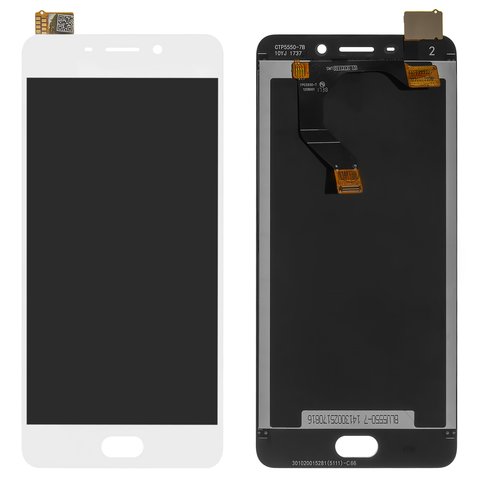 Дисплей для Meizu M6 Note, білий, без рамки, High Copy, M721H