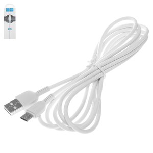 USB кабель Hoco X20, USB тип C, USB тип A, 200 см, 2,4 А, білий, #6957531068914