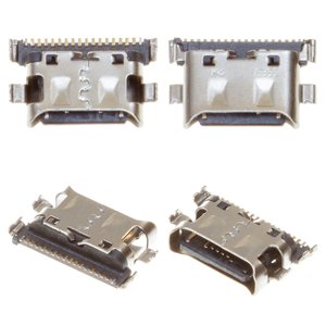 Конектор зарядки для Samsung A125F Galaxy A12, A165 Galaxy A16, 18 pin, USB тип C