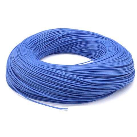 Провод в силиконовой изоляции 24AWG, 0,25 мм², 1 м, синий, UL3135