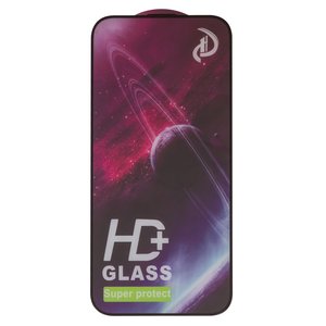 Защитное стекло All Spares для Apple iPhone 16 Pro Max, совместимо с чехлом, Full Glue, черный