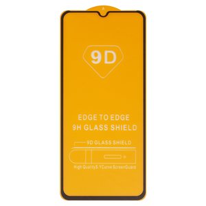 Захисне скло для Tecno Pop 7 BF6 ; Infinix Smart 7 X6515 , сумісне з чохлом, Full Glue, без упаковки , чорний