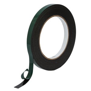 Двосторонній скотч, чорний, 0,5 мм, 10 мм, на поліуретановій основі