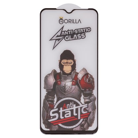Защитное стекло для Samsung A022F Galaxy A02, A025F DS Galaxy A02s, A032 Galaxy A03 Core, A037 Galaxy A03s, A125F Galaxy A12, A207 Galaxy A20s, M025 Galaxy M02s, M127 Galaxy M12, совместимо с чехлом, Full Glue, Anti Static, черный, gorilla