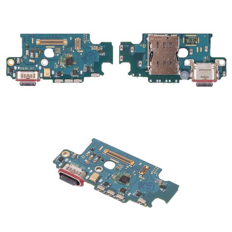 Шлейф для Samsung S936 Galaxy S25 Plus, коннектора зарядки, с компонентами, Original PRC , плата зарядки