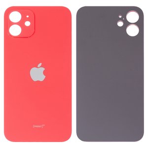 Задняя панель корпуса для iPhone 12, красная, не нужно снимать стекло камеры, Original PRC , big hole