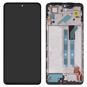 Дисплей для Xiaomi Redmi Note 12 Pro 4G, черный, с рамкой, Original PRC 