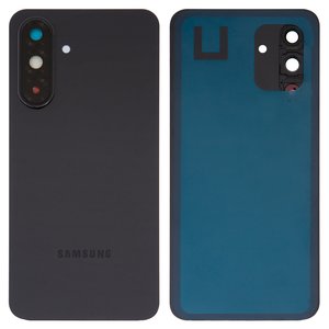 Задня панель корпуса для Samsung A366 Galaxy A36, чорна, із склом камери