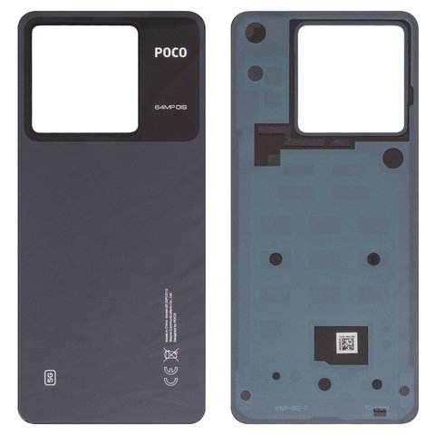 Задняя панель корпуса для Xiaomi Poco X6, черная