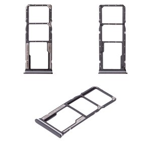 Держатель SIM карты для Xiaomi Redmi 13C, черный, midnight black