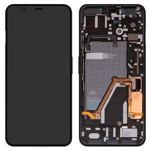 Дисплей для Google Pixel 4 XL, черный, с рамкой, Original PRC 