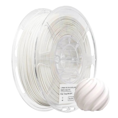 Філамент для 3D принтера eSUN PETG PET FR White, 1 кг