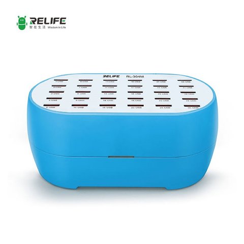 Сетевое зарядное устройство RELIFE RL 304M, 160 Вт, 30 портов