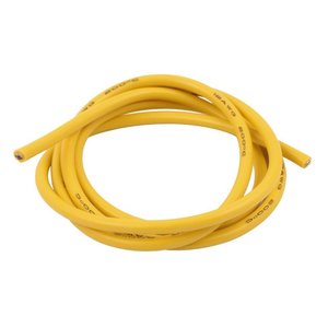 Провод в силиконовой изоляции 12AWG, 3,31 мм², 1 м, желтый