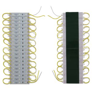 Светодиодный модуль-лента SMD 5050, 20 шт. по 3 светодиода (желтый, самоклеющийся, 1200 лм, 12 В, IP65) Светодиодный модуль-лента SMD 5050, 20 шт. по 3 светодиода (желтый, самоклеющийся, 1200 лм, 12 В, IP65)