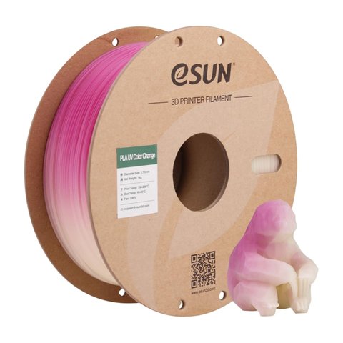 Филамент для 3D принтера eSUN PLA UV Color Change Fuchsia, 1 кг